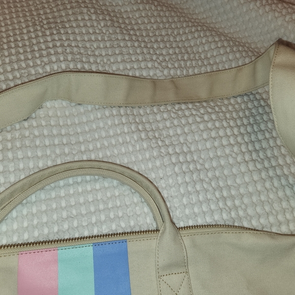 NWT Vineyard Vines Tri Stripe Weekender Canvas LG Bag *Retired* - Picture 5 of 9